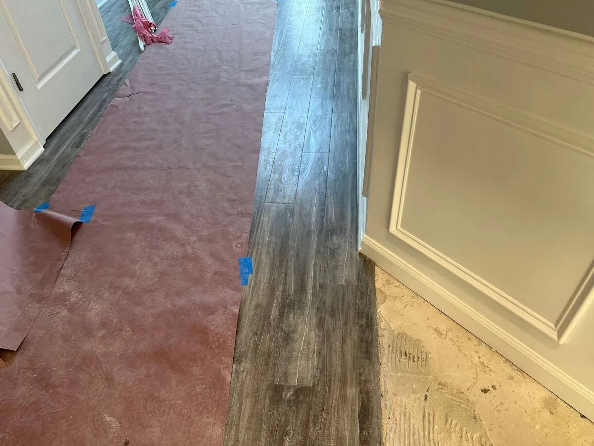 Completed marble shower restoration in Angier